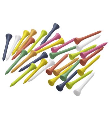 Silverline Holztees farbig, 100 Stück Silverline Holztees farbig, 100 Stück