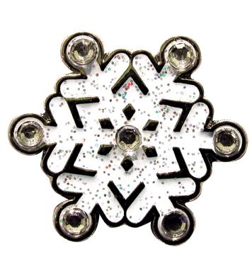 Navika Glitzy Ballmarker Snowflake