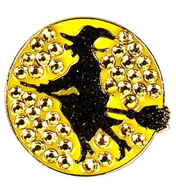 Navika Crystal Ballmarker Hexe auf Besen