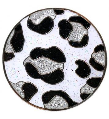 Navika Glitzy Ballmarker Snow Leopard Print