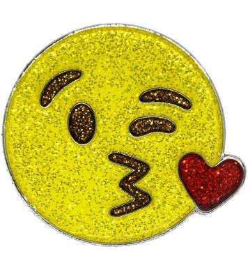 Emoji® Glitzy Ballmarker MWAH!