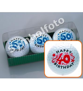 Golfball-Set Geburtstag - 40 Jahre